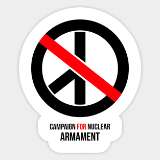 Campaign for Nuclear Armament CND parody Sticker